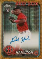2024 Topps Chrome Rookie Autographs #RADHA David Hamilton Gold Wave Refractor Baseball Card