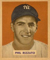 1949 Bowman #98 Phil Rizzuto Name on front Baseball Card