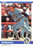 1984 Fleer #213 Ted Simmons Baseball Card
