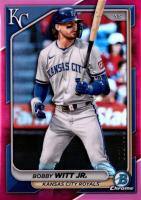 2024 Bowman Chrome #1 Bobby Witt Jr. Fuchsia Refractor Baseball Card