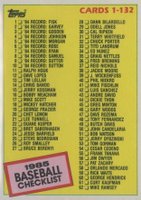 1985 Topps Mini #121 Checklist 1-132 Baseball Card
