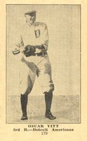 1917 Weil Baking Co. #179 Oscar Vitt Baseball Card