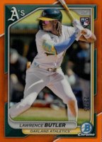 2024 Bowman Chrome #59 Lawrence Butler Orange Refractor Baseball Card