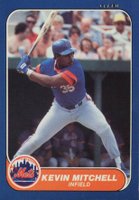 1986 Fleer Update #U-76 Kevin Mitchell Baseball Card