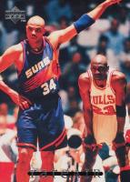 1997 Upper Deck Jordan Rare Air #42 Charles Barkley/Michael Jordan Basketball Card