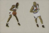 1996 Upper Deck Space Jam Stickers #MJ Michael Jordan 122-123 Basketball Card
