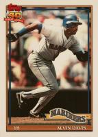 1991 Topps Tiffany #515 Alvin Davis Baseball Card