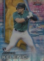 2021 Bowman's Best #27 Jarred Kelenic Gold Refractor Baseball Card