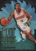 1996 Skybox E-X2000 A Cut Above #4 Allen Iverson Basketball Card