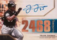 2020 Topps Luminaries Hit Kings Autographs #FT Frank Thomas Blue Baseball Card