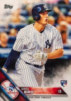 2016 Topps #188 Greg Bird Wearing Helmet Baseball Card