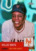 2022 Topps Chrome Platinum Anniversary #24 Willie Mays Aqua Lava Refractor Baseball Card