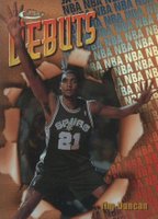 1997 Finest #101 Tim Duncan Refractor Basketball Card