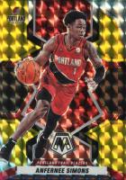 2021 Panini Mosaic #102 Anfernee Simons Black/Gold Choice Basketball Card