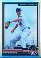 2023 Panini Stars & Stripes USA #80 Paul Skenes Silver Baseball Card