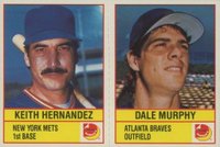 1986 Dorman's Cheese # Hernandez/Murphy Panel Baseball Card