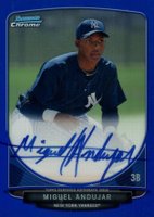 2013 Bowman Chrome Prospect Autograph #BCAMAJ Miguel Andujar Blue Refractor Baseball Card
