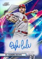 2022 Topps Cosmic Chrome Autographs #DC Dylan Carlson Baseball Card