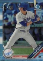 2019 Bowman Draft #BDC57 Michael Busch Chrome-Sky Blue Refractor Baseball Card