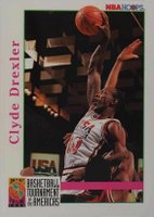1992 Hoops #338 Clyde Drexler USA Basketball Card