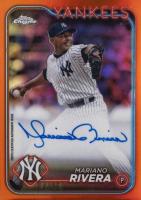 2024 Topps Chrome Chrome Legends Autographs #CLAMR Mariano Rivera Orange Refractor Baseball Card