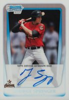 2011 Bowman Chrome Draft Prospect Autographs #GS George Springer Refractor Baseball Card