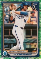 2024 Bowman Draft #BDC8 Jac Caglianone Chrome-Lunar Glow Refractor Baseball Card