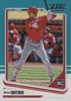 2018 Panini Chronicles Score #11 Shohei Ohtani Teal Baseball Card