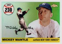 2007 Topps Chrome Mantle Home Run History #230 Mickey Mantle Refractor Baseball Card