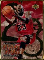 1996 Upper Deck Jordan Flying High Metal #10 Michael Jordan Basketball Card