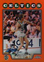 2008 Topps Chrome #169 Larry Bird Orange Refractor Basketball Card
