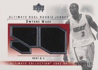 2003 Ultimate Collection Dual Game Jersey #DW-2J Dwyane Wade Basketball Card