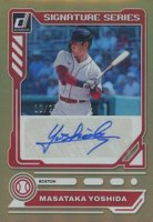 2023 Panini Donruss Signature Series #SSMY Masataka Yoshida Gold Baseball Card