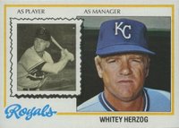 1978 Topps #299 Whitey Herzog Baseball Card