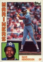 1984 Topps #154 Dave Henderson Baseball Card