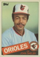 1985 Topps Tiffany #508 John Shelby Baseball Card