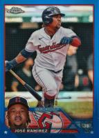 2023 Topps Chrome #38 Jose Ramirez Blue Baseball Card