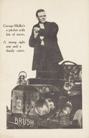 1908 Brush Detroit Tigers Postcards # George Mullin Baseball Card