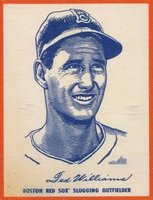 1951 Wheaties (1951) # Ted Williams Hand Cut Baseball Card