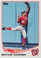 2013 Topps #1 Bryce Harper Catching Baseball Card