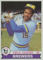 1979 Topps #325 Cecil Cooper Baseball Card