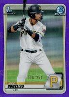 2020 Bowman Draft #BD81 Nick Gonzales Chrome-Purple Refractor Baseball Card