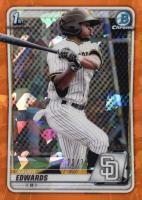 2020 Bowman Chrome Sapphire Edition #BCP10 Xavier Edwards Orange Baseball Card
