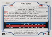 2014 Bowman #168 Mike Trout Red Ice Baseball Card