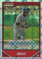 2007 Bowman Chrome #75 Ichiro Xfractor Baseball Card