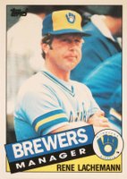 1985 Topps Tiffany #628 Rene Lachemann Baseball Card