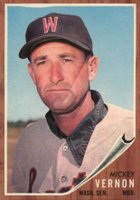 1962 Topps #152 Mickey Vernon Baseball Card
