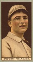 1912 Brown Backgrounds Broadleaf #38 Dave Danforth Baseball Card