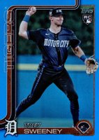 2025 Topps #67 Trey Sweeney Blue Rainbow Foil Baseball Card