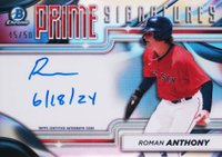 2024 Bowman Chrome Prime Chrome Signatures #PCSRAN Roman Anthony Baseball Card